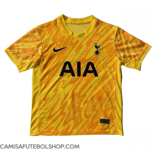 Camisa de time de futebol Tottenham Hotspur Goleiro Replicas 1º Equipamento 2024-25 Manga Curta